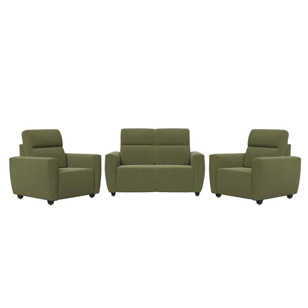 Wakefit Belize sofa set- (2+1+1) - Reflection Green